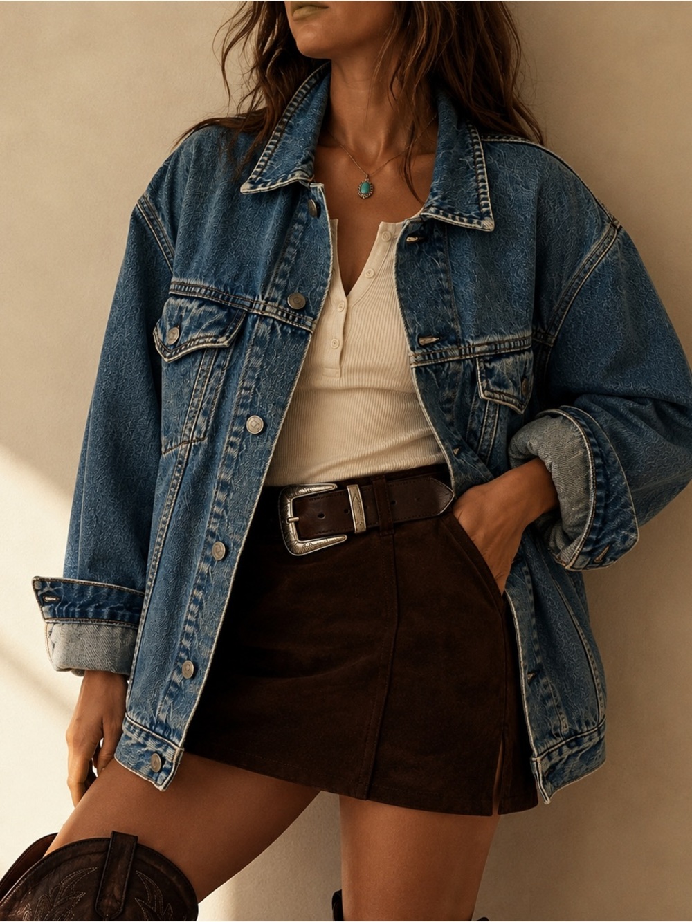Vintage 1991 GAP Denim Jacket 90s Cotton Trucker Faded Blue Size Small